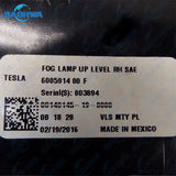 TESLA Model S Fog Light Right Passenger Side 6005914-00-1 6005916-00-A 1024019-00-C (12-20)