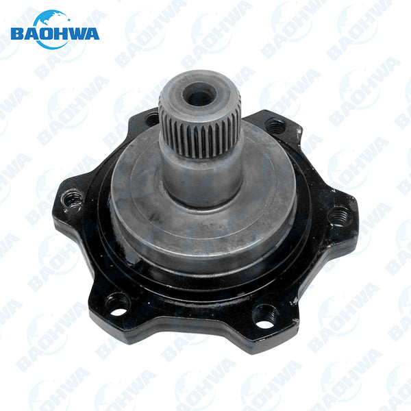 ZF5HP19FLA Output Flange (77.79mm Overall Length, 130.18mm OD, 37 Spline, 6 Bolt Holes)