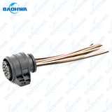 DQ500 0BT 0BH DSG Connector With Wire, Mechatronics Wire Harness Part 16 Wires 16 Pins